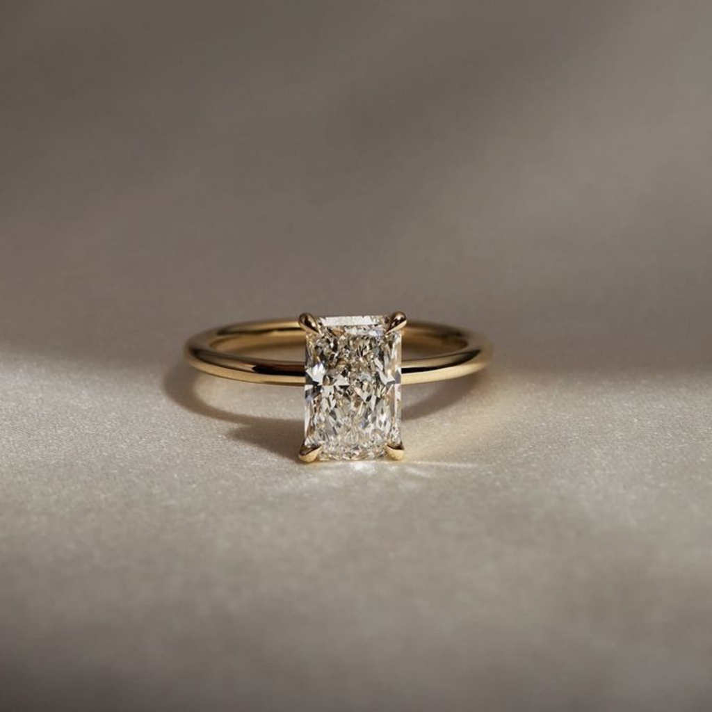 emerald cut engagement ring