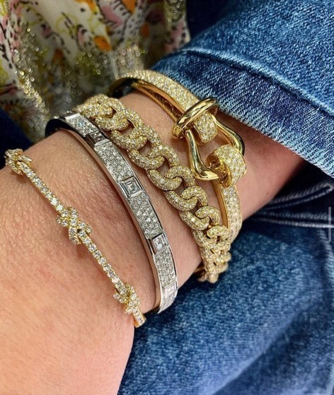 diamond bracelet stack