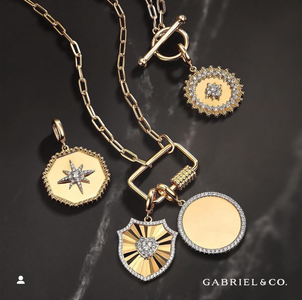 gabriel and co medallion necklaces