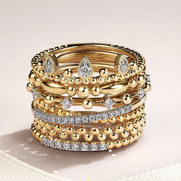 yellow-gold-and-diamond-stackable-rings
