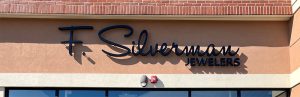 F Silverman Storefront Sign