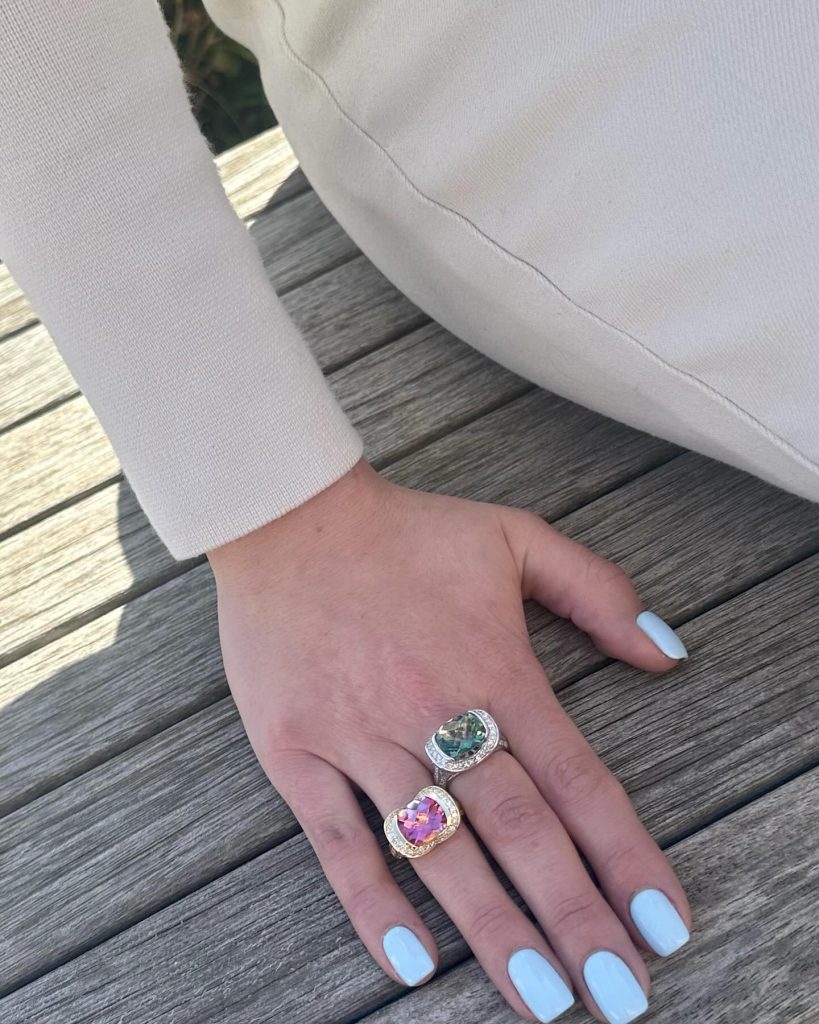 gemstone cocktail rings