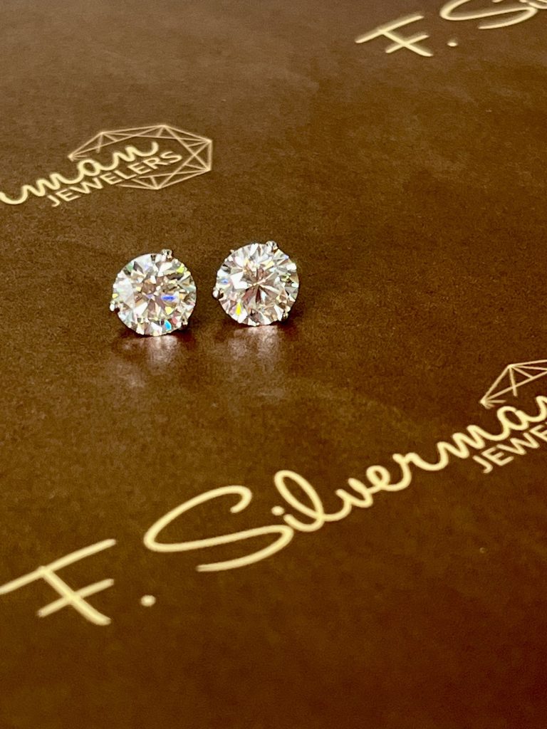 diamond stud earrings