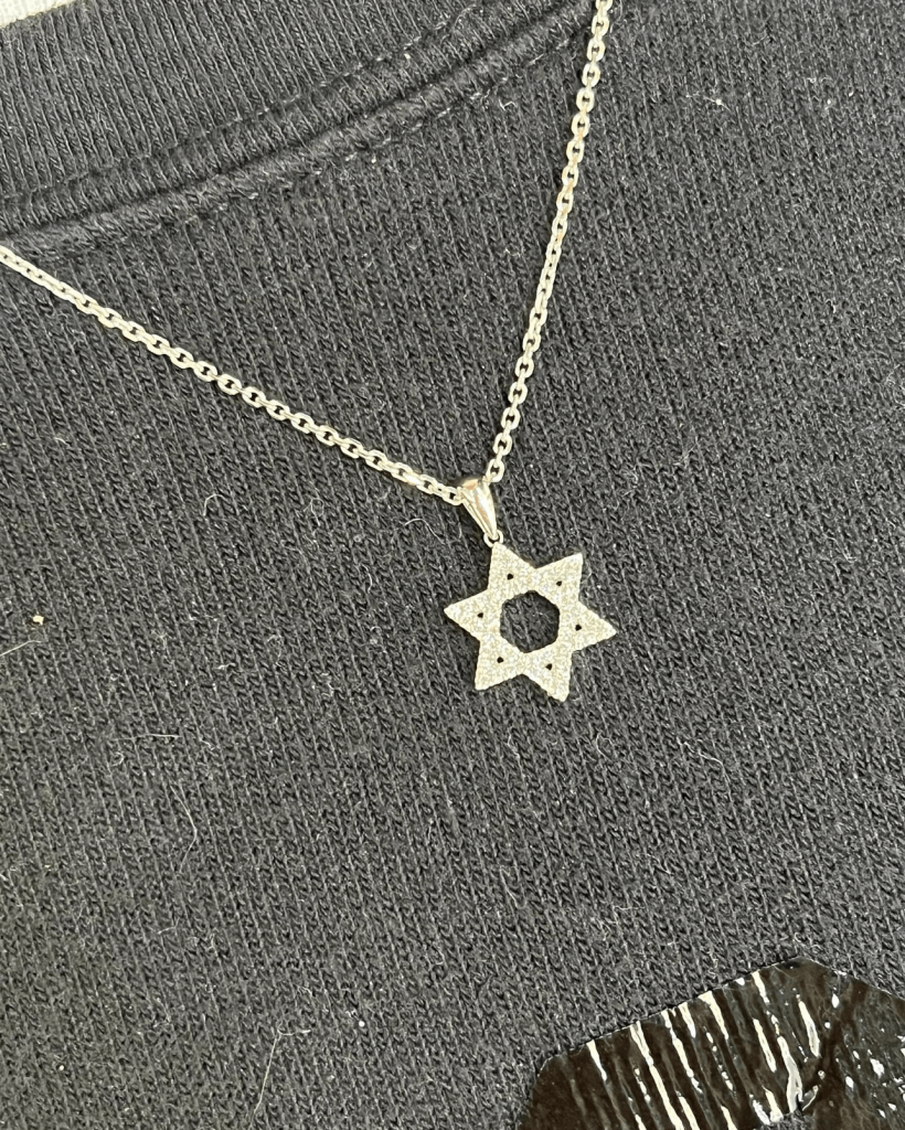 hanukkah star of david gold necklace